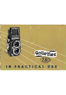 Rollei Rolleiflex 2.8 D manual. Camera Instructions.